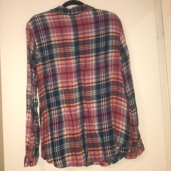 Lucky brand plaid top - Picture 2 of 4